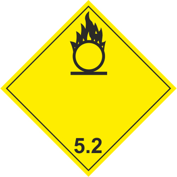 Окисляющие вещества - Маркировка опасных грузов, знаки опасности - магазин "Охрана труда и Техника безопасности"