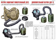 ПВ03 Средства защиты органов дыхания - противогазы, респираторы (пленка самокл., А3, 9 листов) - Плакаты - Гражданская оборона - магазин "Охрана труда и Техника безопасности"